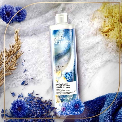 Avon Senses Comforting Velvet Latte Creamy Body Shower Gel new 500ml