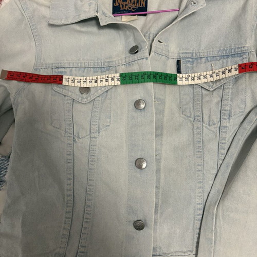 Vintage Denim Jacket Jackelin Lee Light Blue Wash Size L Like New
