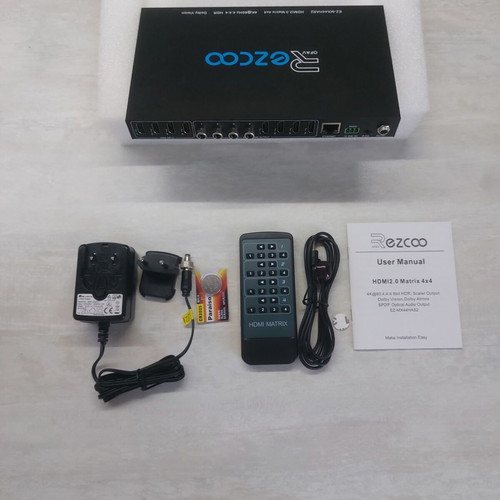 Ezcoo EZ-MX44HAS2 4x4 4K HDMI Matrix Switcher new