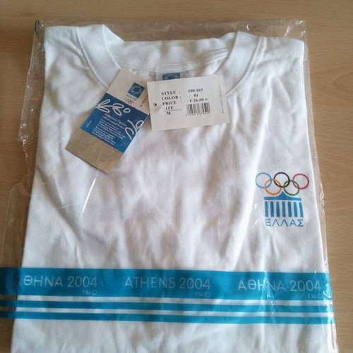 Athens 2004 collectible men's t-shirt, size M, new