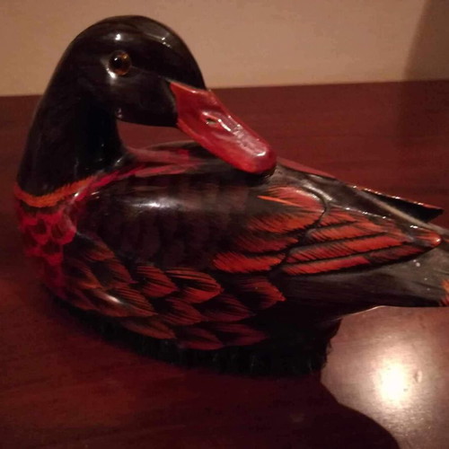 Clothing brush old from China in duck shape