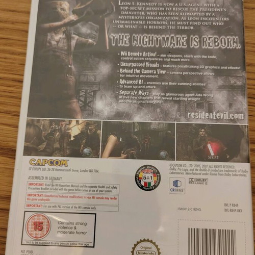 Resident Evil 4 Wii Edition like new