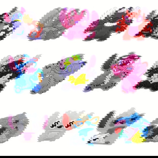 9 Stitch Jibbitz-Charms για crocs που φωσφορίζουν