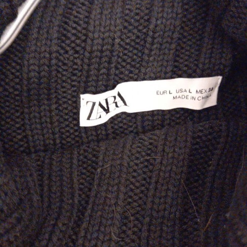 Zara sleeveless sweater, black, size L