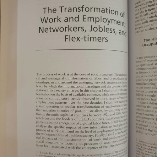Manuel Castells The Rise of the Network Society set like new