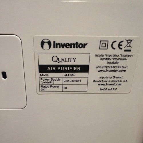 Inventor Quality Air Purifier QLT-550 like new, air cleaner and ionizer
