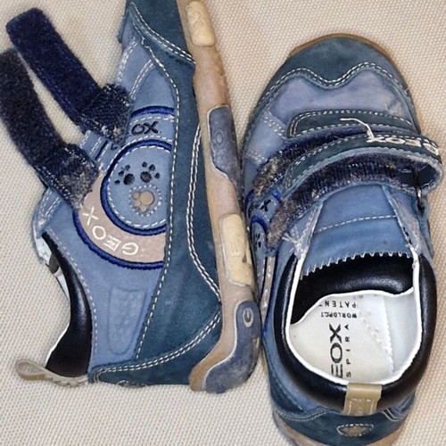 Geox boys' sneakers size 23 used, blue