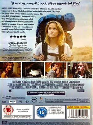 Wild δραματική ταινία DVD με Reese Witherspoon, αγγλικοί υπότιτλοι