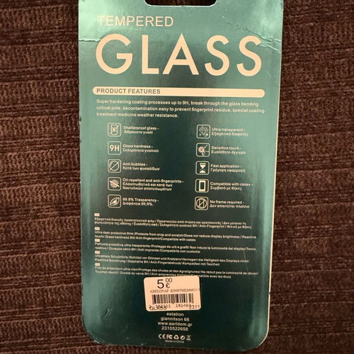 Τζαμάκι προστασίας οθόνης Redmi Note 10Pro καινούργιο, tempered glass