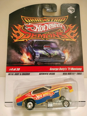 Hot Wheels Drag Strip Demons George Doty's 71 Mustang 2011 new