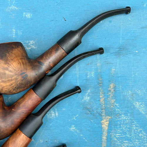 Briar Tobacco Pipes used, vintage lot of 7, various designs