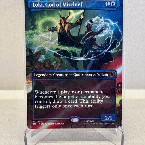 Loki God of Mischief Marvel Super Heroes Extras Foil card new