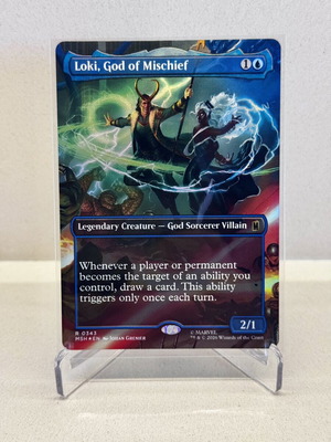 Loki God of Mischief Marvel Super Heroes Extras Foil card new