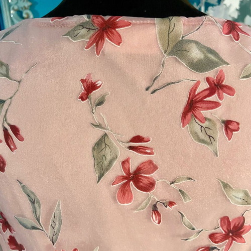 Floral sapio milo blouse with puff sleeves like new, size M