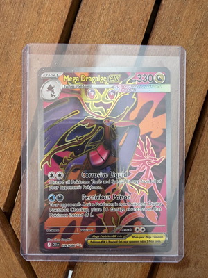 Pokemon TCG Mega Dragalge ex #104 Chaos Rising card like new