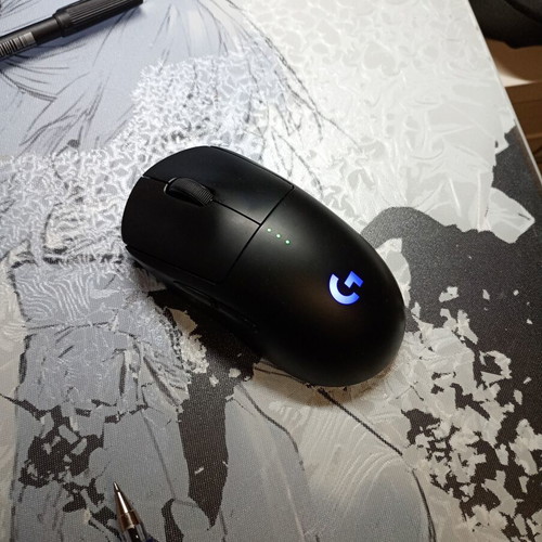 Logitech G Pro Wireless RGB Gaming Mouse 16000 DPI used, black