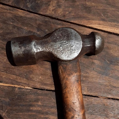 Vintage Ball-Peen Hammer 760gr Used, Mid-20th Century