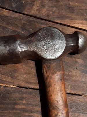 Vintage Ball-Peen Hammer 760gr Used, Mid-20th Century