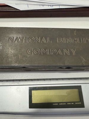 Tin box used National Biscuit Company