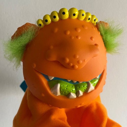 Boink'rs Okee Dokee Monster Boxer Puppet 1986 used vintage toy