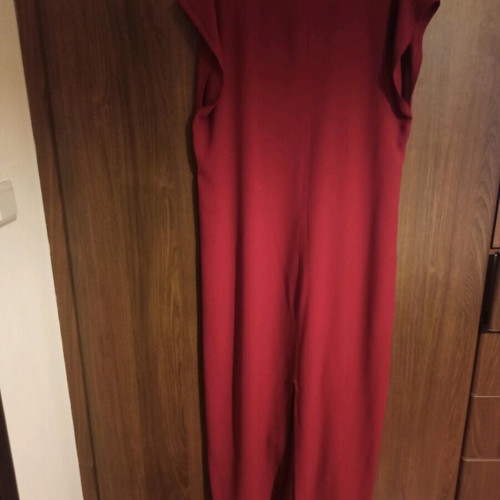 Dress burgundy red like new with back slit