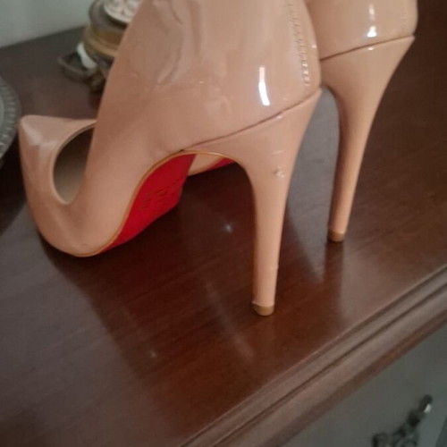 A.L.E. beige pumps size 41, heel height 11 cm