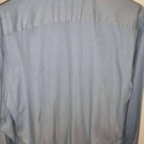 Zara Man shirt ciel striped with special collar and floral details like new