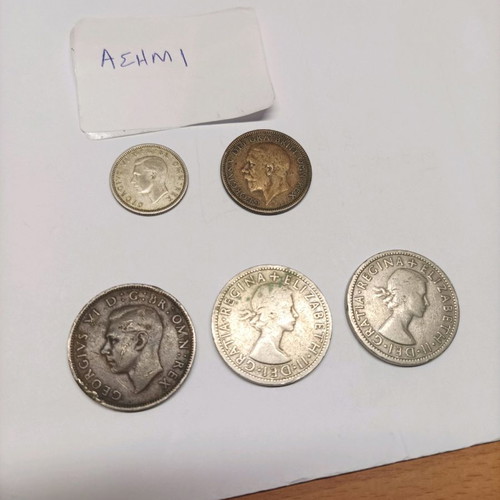 Great Britain Coins Used, Lot of 38 Pieces
