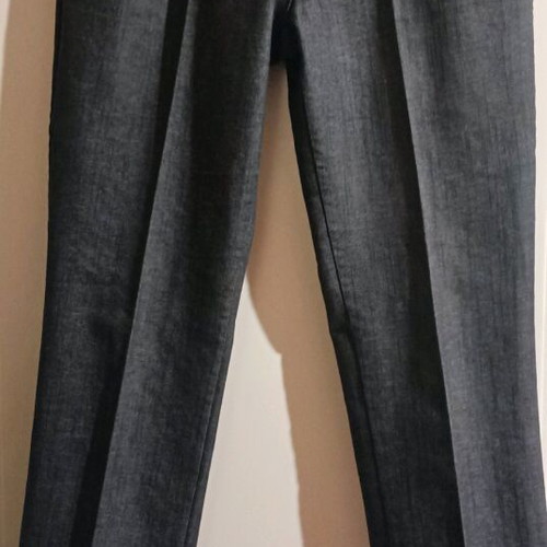Women's crop slim pants gray like new, low waist