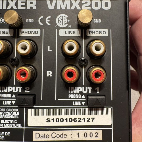 Behringer VMX 200 DJ Mixer new in box