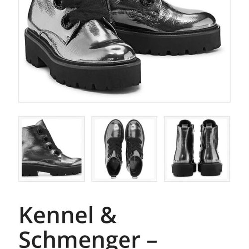 Kennel & Schmenger metallic boots used, size 39