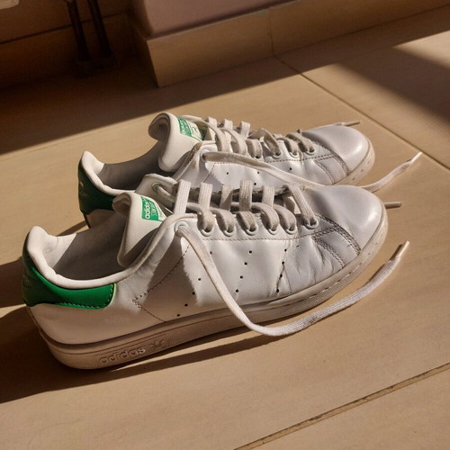 Stan Smith shoes used, size 40, white and green