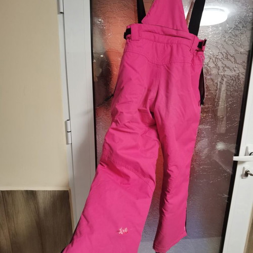 High Experience children's ski pants, size 128, bright cyclamen