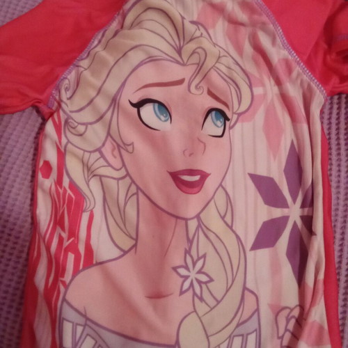 Elsa swim shirt top used for sun protection 2-3 years old