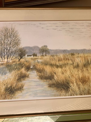 Συλλεκτική λιθογραφία Jeremy King «Marshland» σαν καινούργια, υπογεγραμμένη