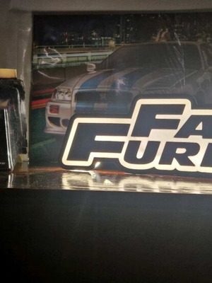Lightbox Fast & Furious 3D print, like new, USB powered