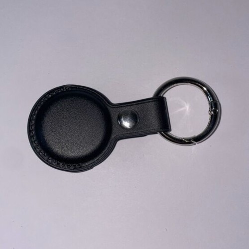 Leather black keychain for AirTag new