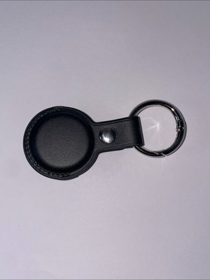 Leather black keychain for AirTag new