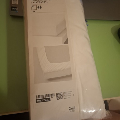 Ikea ULLVIDE fitted sheet 180x200x26 cm waterproof