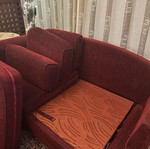 Two-seater sofa used with storage space