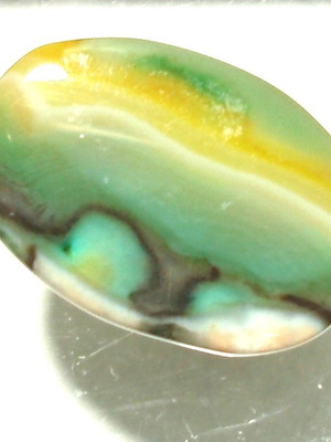 Ocean Jasper mineral jasper pierced like new 25x17 mm, 16.35 ct