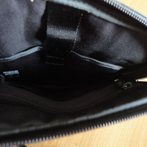 Samsonite men's bag made of genuine leather used, black