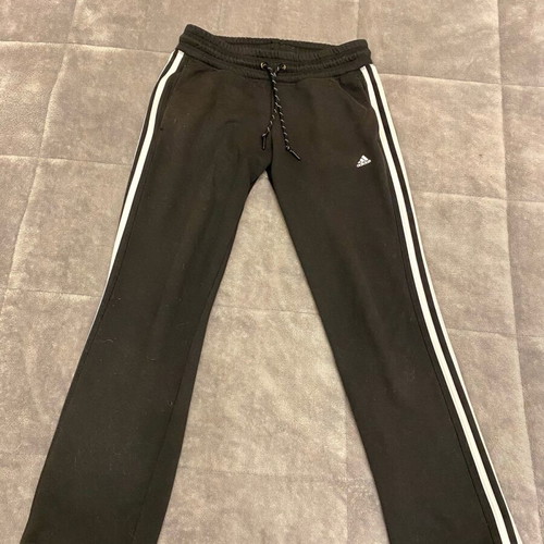 Adidas black cotton tracksuit used, size XS