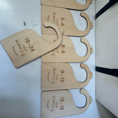 Wooden baby closet divider hangers new