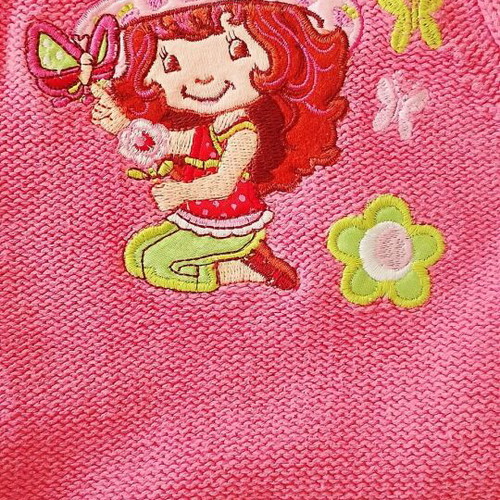Strawberry Shortcake vintage cotton sweater for children 4-5 years