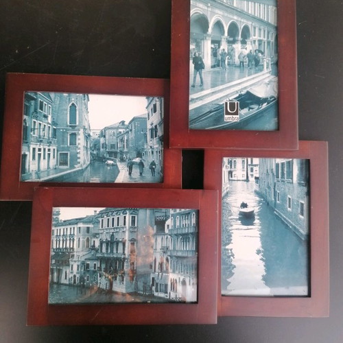 Wooden photo frame for four pictures new