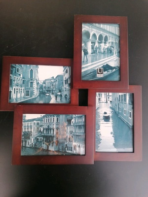 Wooden photo frame for four pictures new