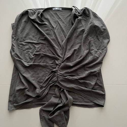 Zara linen top like new, gray, size M