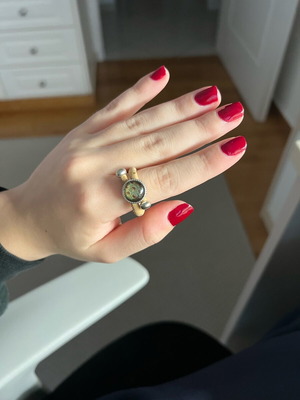 Cork ring like new, handmade, beige