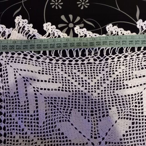 Handmade crochet table linens set of 2 like new
